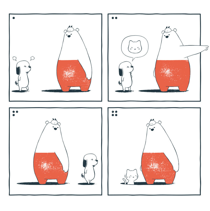We Create Comics About A Cute Bear That Have Unexpected And Sometimes Dark Endings
