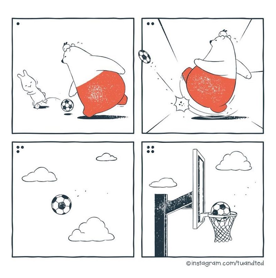 We Create Comics About A Cute Bear That Have Unexpected And Sometimes Dark Endings