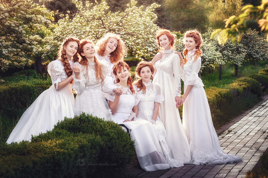 I Combined Vintage And Redheads To Recreate Paintings From The Past I Combined Vintage And Redheads To Recreate Paintings From The Past