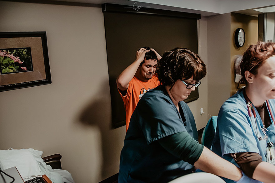 Everyone Thought This Man Was Crying Because Of His Newborn Son Until He Revealed The Real Reason