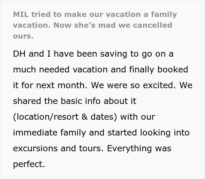 &#8220;Cue The Waterworks&#8221;: MIL Announces She&#8217;s Coming With Couple On Their Vacation, Gets Outplayed