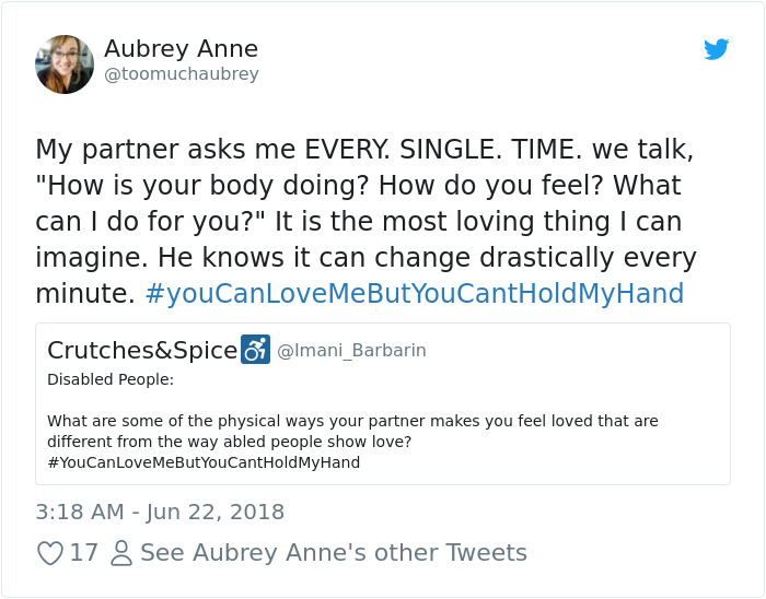 Disabled People Are Sharing The Most Adorable Ways Their Partners Show Them Love And It Will Warm Your Heart