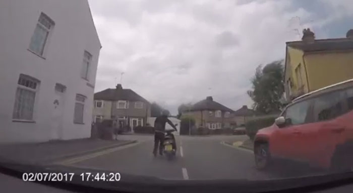 This Scammer Jumped In Front Of A Moving Car And Made The Biggest Mistake Ever