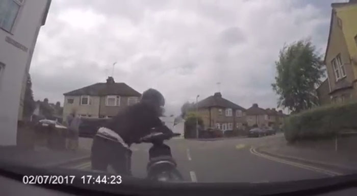 This Scammer Jumped In Front Of A Moving Car And Made The Biggest Mistake Ever