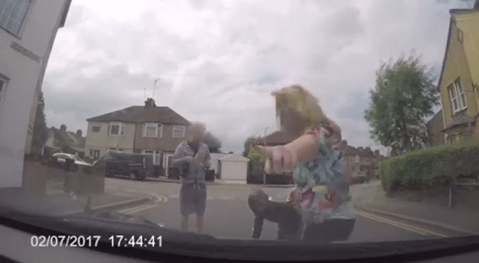 This Scammer Jumped In Front Of A Moving Car And Made The Biggest Mistake Ever