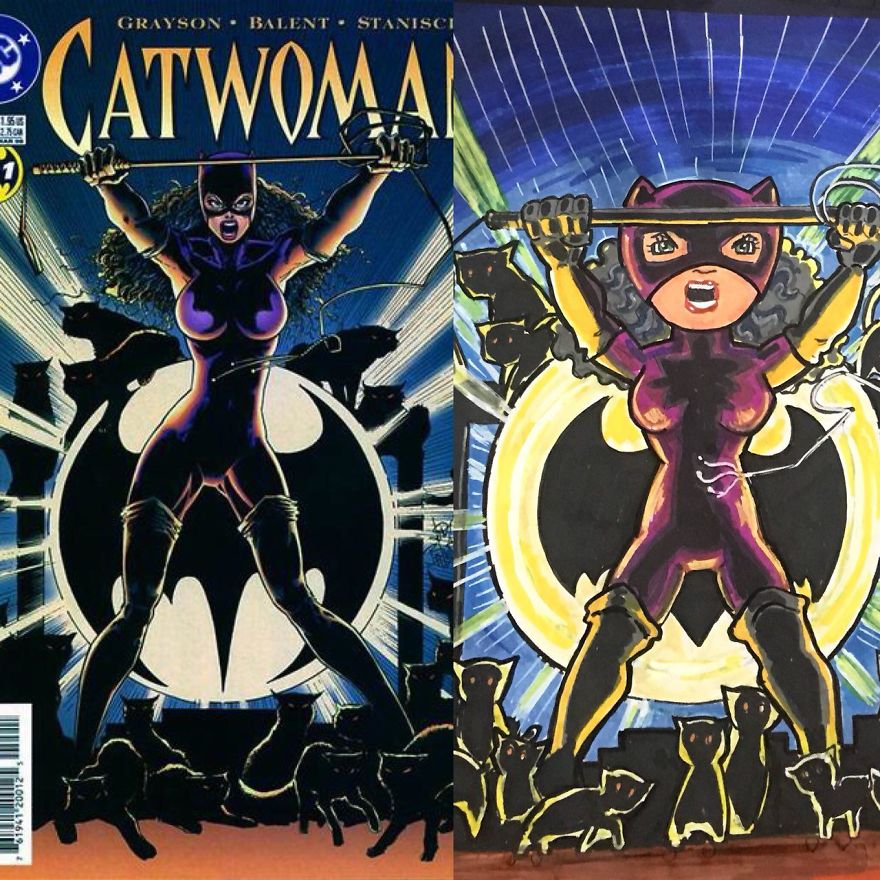 I Re-Imagine Comic Book Covers In My Own Style