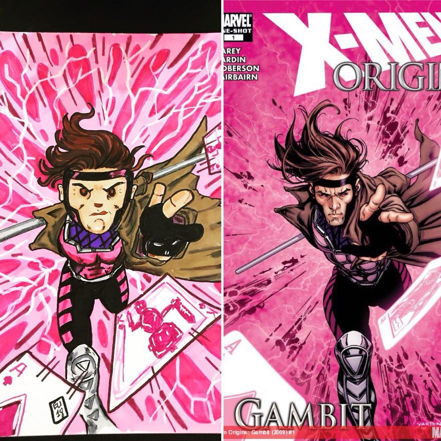 I Re-Imagine Comic Book Covers In My Own Style