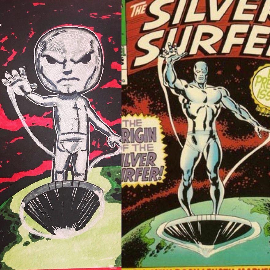 I Re-Imagine Comic Book Covers In My Own Style