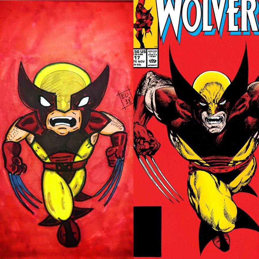 I Re-Imagine Comic Book Covers In My Own Style