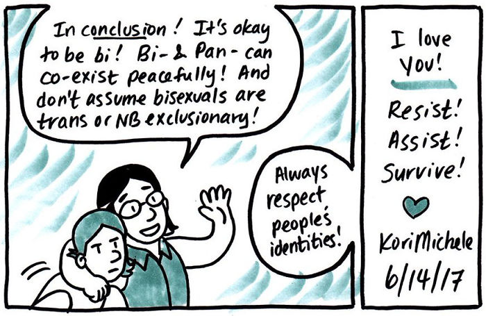 The Way This Artist Explained Bisexuality In A Simple Comic Went Viral, But Not Everyone Agrees
