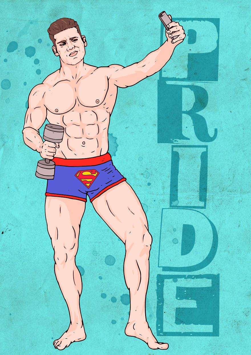 Hero To Zero: I Drew These Superheroes As The 7 Deadly Sins Hero To Zero: I Drew These Superheroes As The 7 Deadly Sins