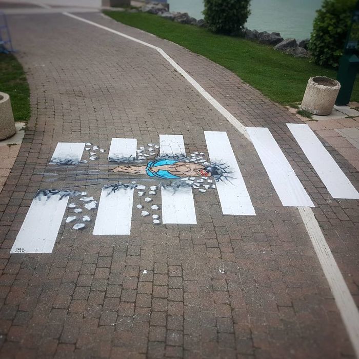 Street Artist Makes French Streets More Fun By Turning The Crosswalks Into Art