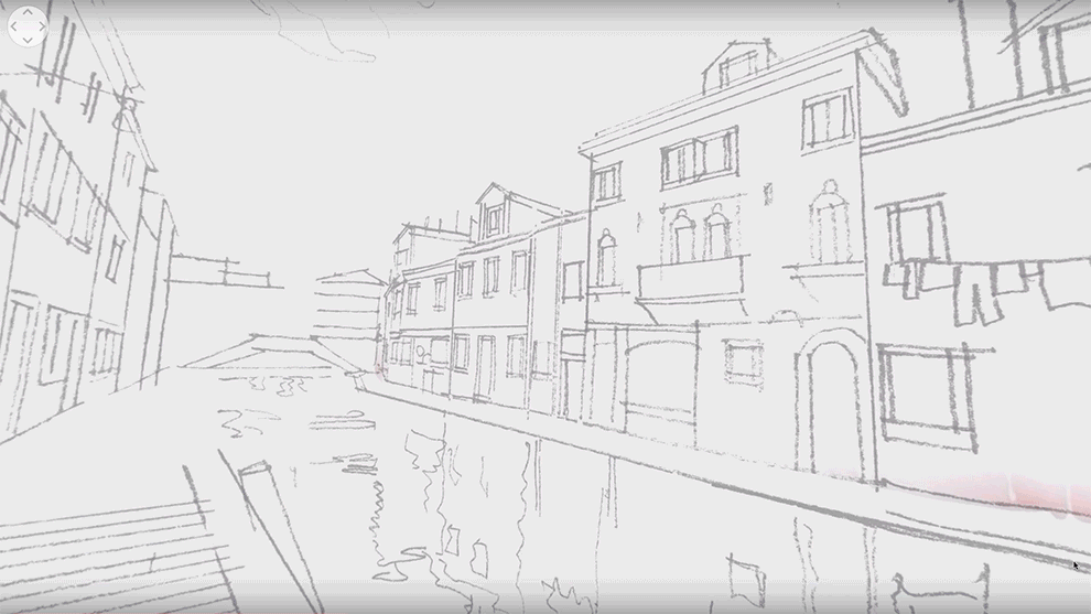 You Can Go Inside My Watercolor Painting Of Burano In Our  360⁰ Vr Animation