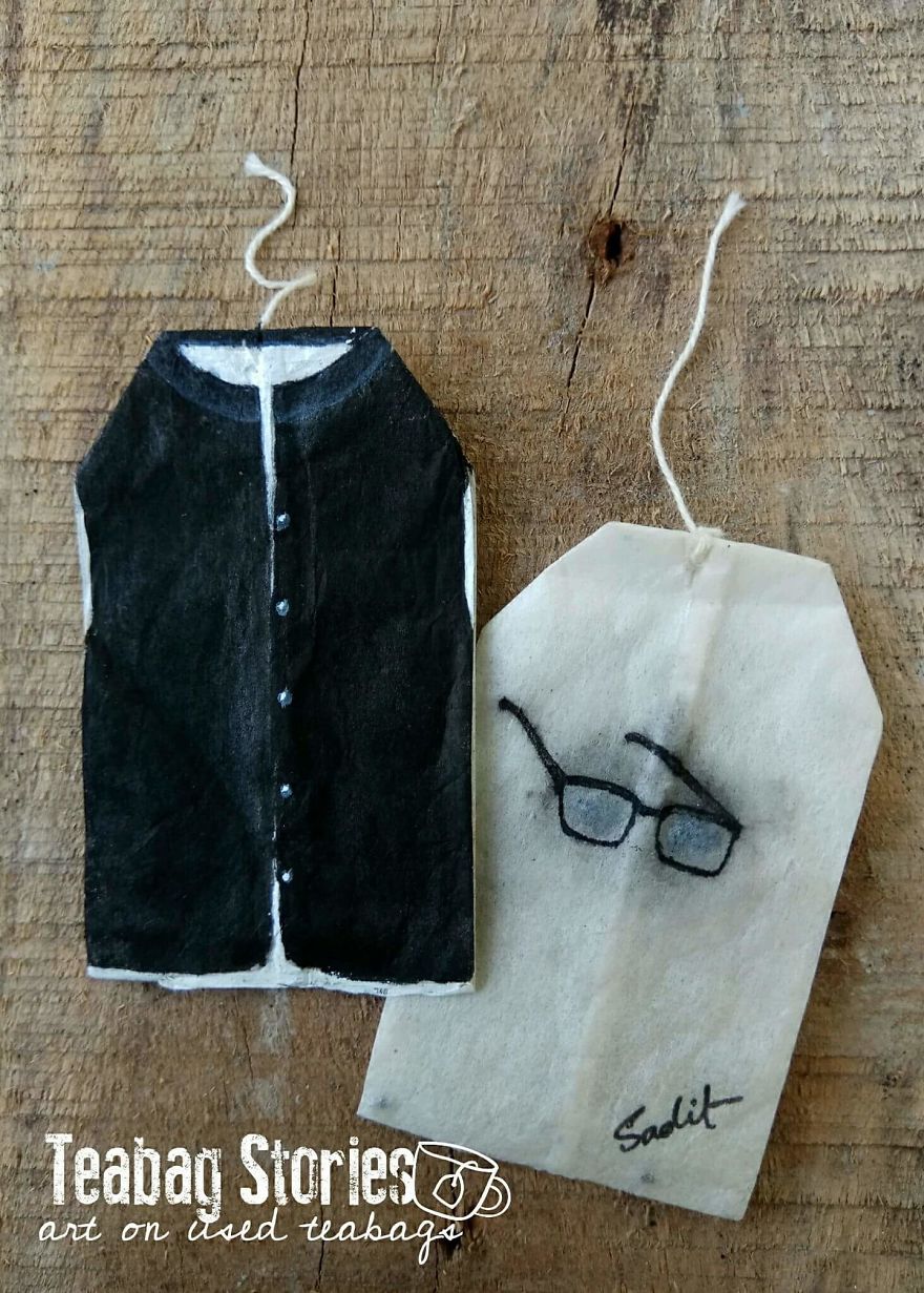 Artist Shows The Beauty Of His Country By Using Recycled Teabags