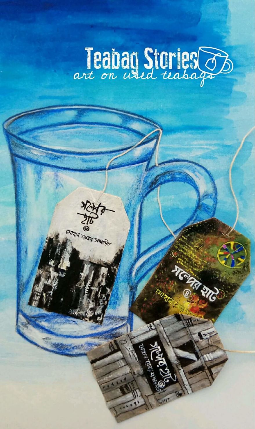 Artist Shows The Beauty Of His Country By Using Recycled Teabags