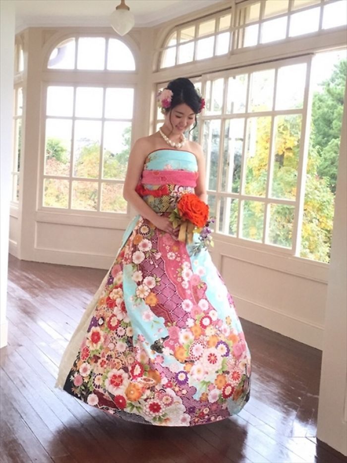 Brides In Japan Are Turning Their Traditional Kimonos Into Extraordinary Wedding Dresses