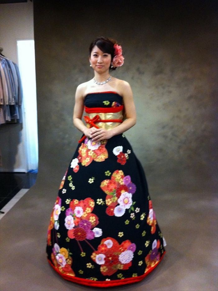 Brides In Japan Are Turning Their Traditional Kimonos Into Extraordinary Wedding Dresses