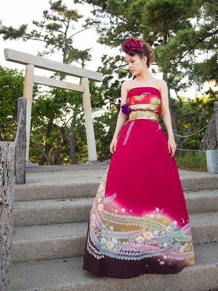 Brides In Japan Are Turning Their Traditional Kimonos Into Extraordinary Wedding Dresses