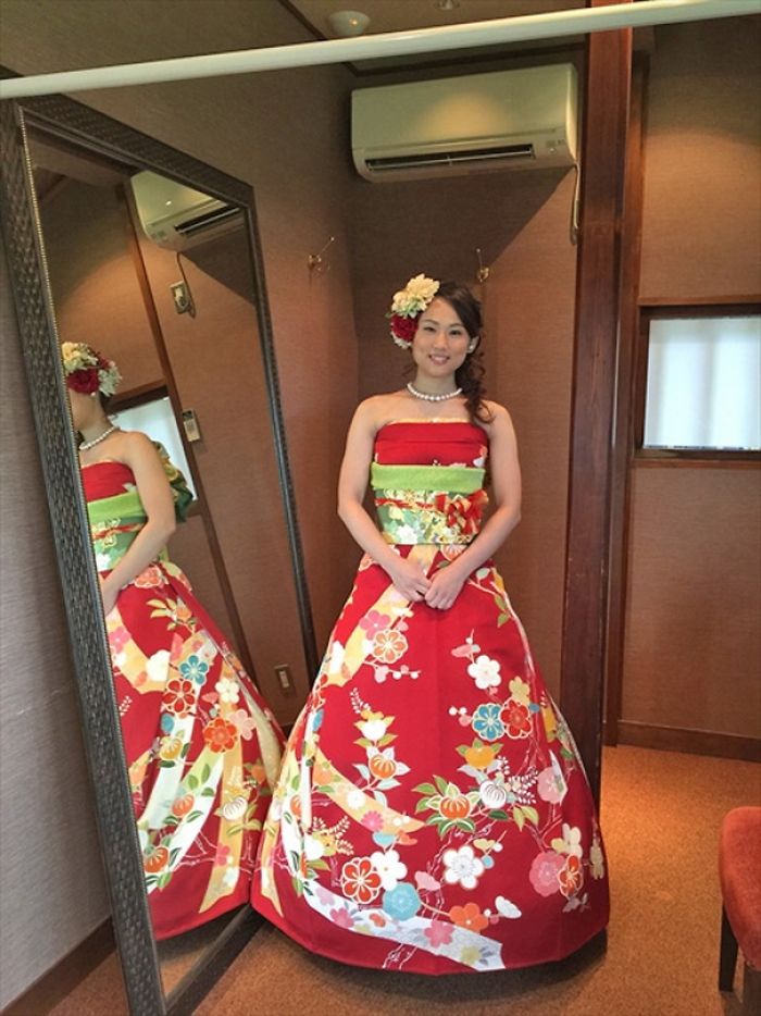 Brides In Japan Are Turning Their Traditional Kimonos Into Extraordinary Wedding Dresses