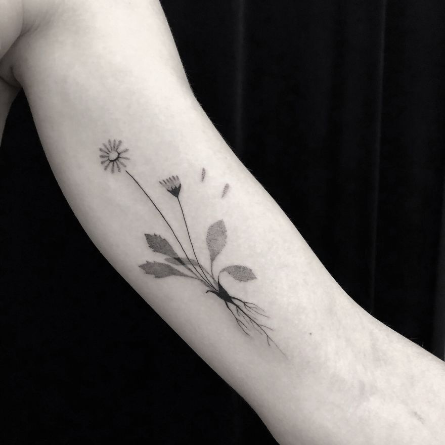 I Design Tattoos Inspired By Minimalism And Botanical Illustrations I Design Tattoos Inspired By Minimalism And Botanical Illustrations