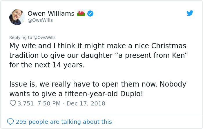 Dying Man Bought Christmas Gifts For Neighbor&#8217;s 2-Year-Old That She Will Be Getting Until 2032