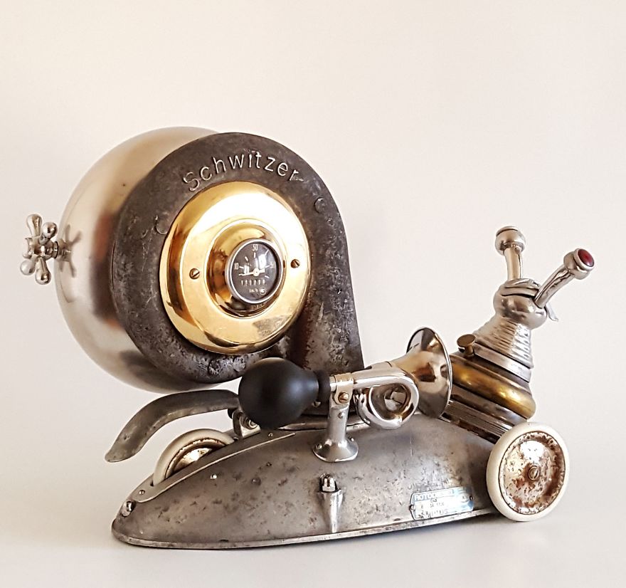 Steampunk Sculptures That I Create From Trash (New Pics)
