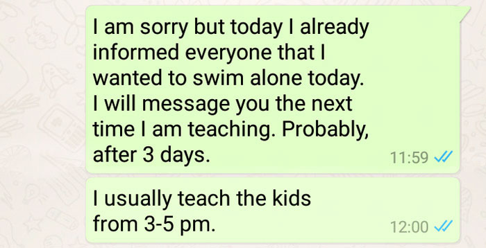 &#8220;I Teach Swimming To Kids For Free. Mom Demands That I Teach Her Son Exclusively And Give Her The Money&#8221;