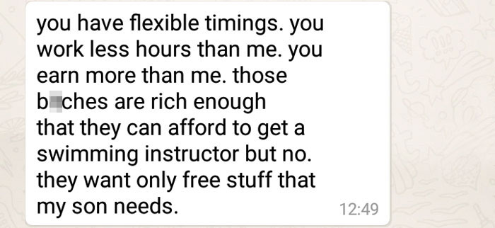 &#8220;I Teach Swimming To Kids For Free. Mom Demands That I Teach Her Son Exclusively And Give Her The Money&#8221;