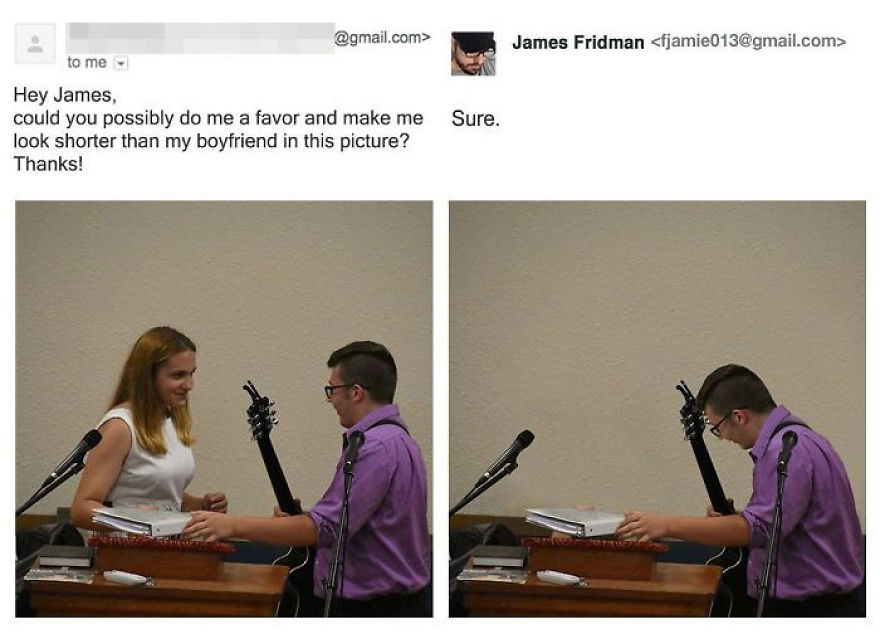 Photoshop Troll Who Takes Photo Requests Too Literally Strikes Again, And The Result Is Hilarious (17 New Pics) Photoshop Troll Who Takes Photo Requests Too Literally Strikes Again, And The Result Is Hilarious (17 New Pics)