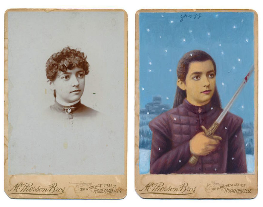 Artist Turns Vintage Portraits Into Heroes Of Pop Culture Artist Turns Vintage Portraits Into Heroes Of Pop Culture