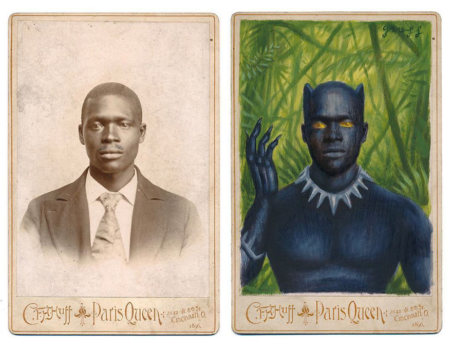 Artist Turns Vintage Portraits Into Heroes Of Pop Culture Artist Turns Vintage Portraits Into Heroes Of Pop Culture