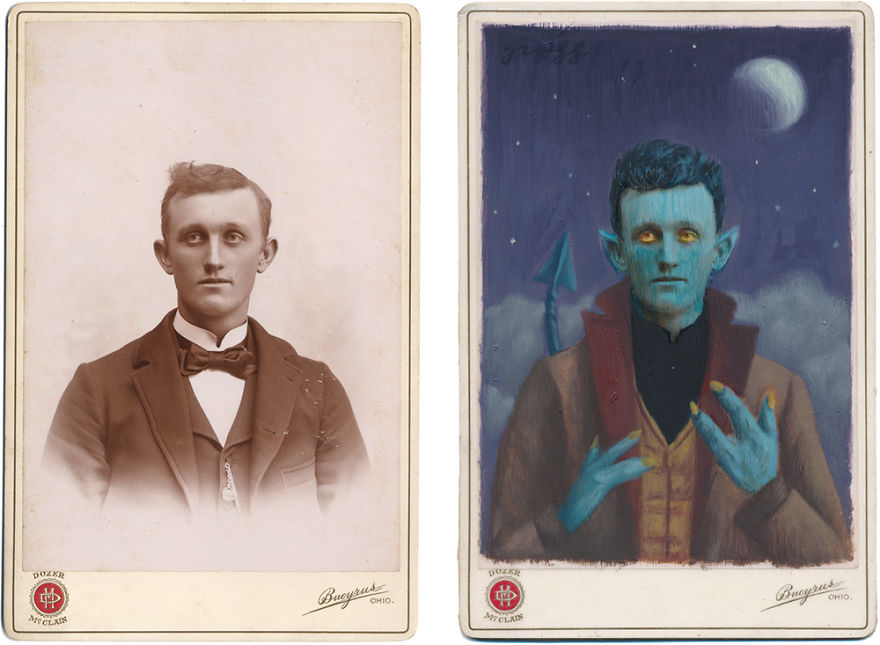 Artist Turns Vintage Portraits Into Heroes Of Pop Culture Artist Turns Vintage Portraits Into Heroes Of Pop Culture
