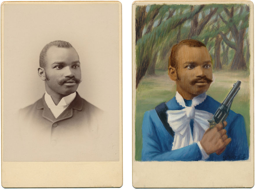 Artist Turns Vintage Portraits Into Heroes Of Pop Culture Artist Turns Vintage Portraits Into Heroes Of Pop Culture