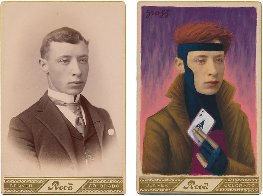 Artist Turns Vintage Portraits Into Heroes Of Pop Culture Artist Turns Vintage Portraits Into Heroes Of Pop Culture
