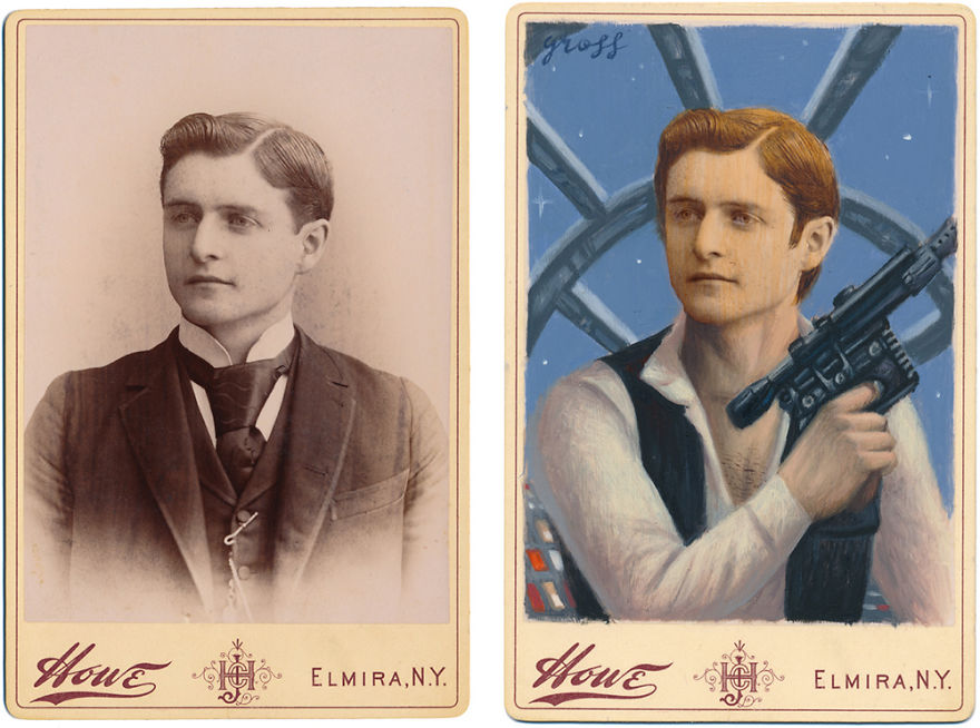 Artist Turns Vintage Portraits Into Heroes Of Pop Culture Artist Turns Vintage Portraits Into Heroes Of Pop Culture