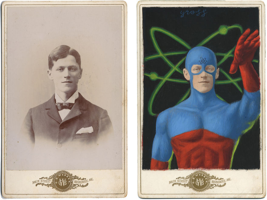 Artist Turns Vintage Portraits Into Heroes Of Pop Culture Artist Turns Vintage Portraits Into Heroes Of Pop Culture