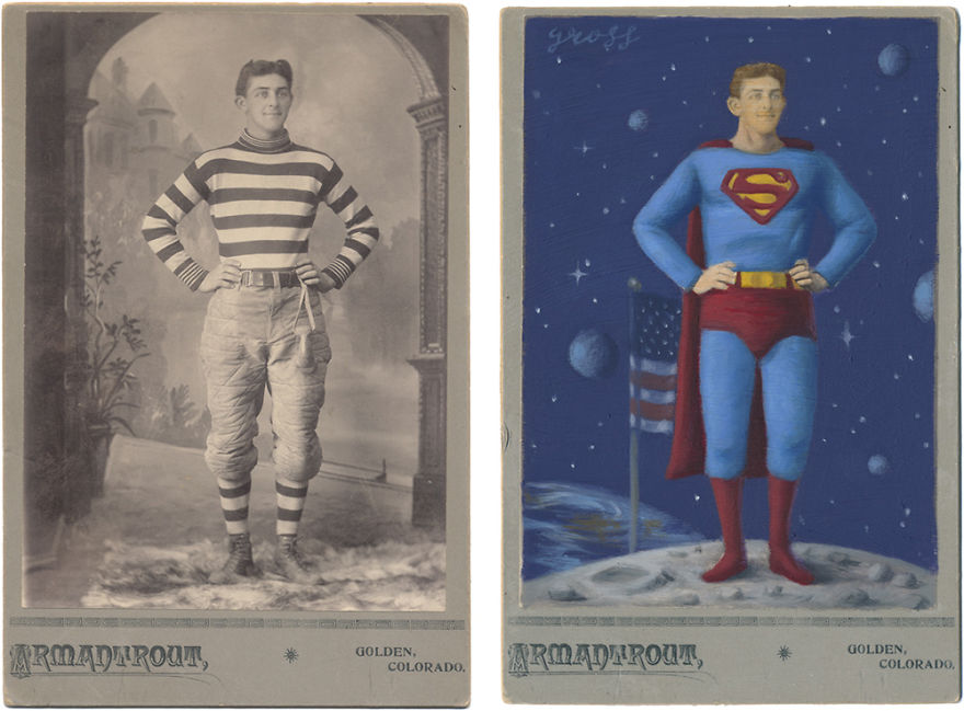Artist Turns Vintage Portraits Into Heroes Of Pop Culture Artist Turns Vintage Portraits Into Heroes Of Pop Culture