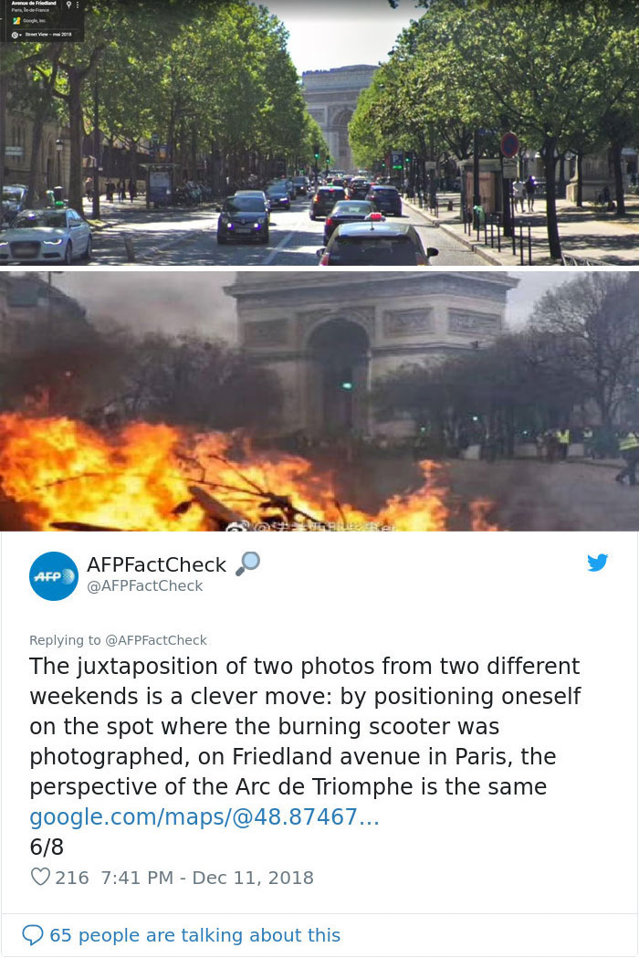 Someone Shows How Paris Protest Fire ‘Actually Looked’, Gets Shut Down With Facts Someone Shows How Paris Protest Fire ‘Actually Looked’, Gets Shut Down With Facts