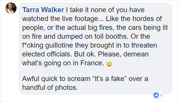 Someone Shows How Paris Protest Fire ‘Actually Looked’, Gets Shut Down With Facts Someone Shows How Paris Protest Fire ‘Actually Looked’, Gets Shut Down With Facts