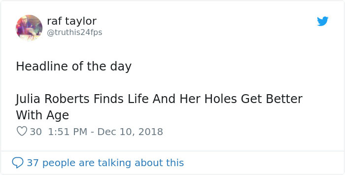 Newspaper Makes An Unfortunate Typo On Julia Roberts Headline And People Make The Best Of It