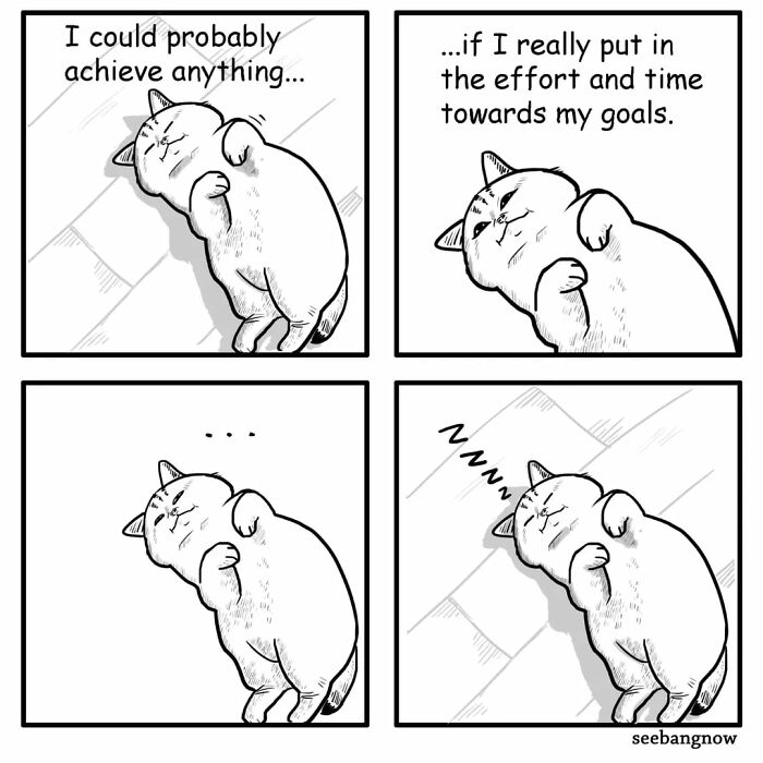 29 Comics By Xibang Starring A Cat Who Is Honest, Dramatic, And Absolutely Unbothered