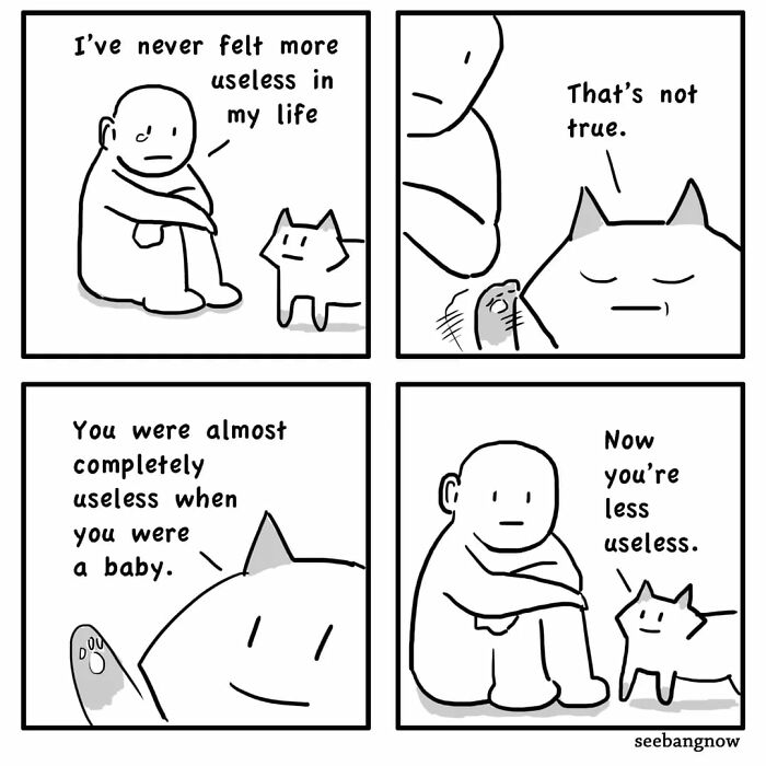 29 Comics By Xibang Starring A Cat Who Is Honest, Dramatic, And Absolutely Unbothered