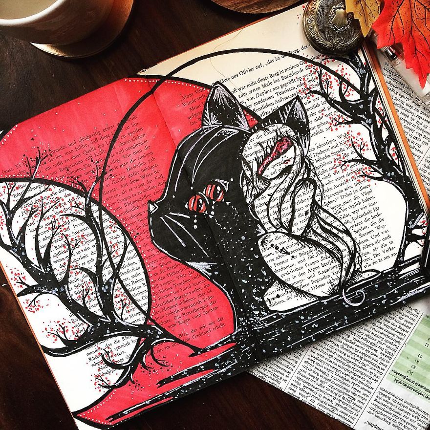 I Create Art On The Old Books I Find In Flea Markets (Part 3) I Create Art On The Old Books I Find In Flea Markets (Part 3)