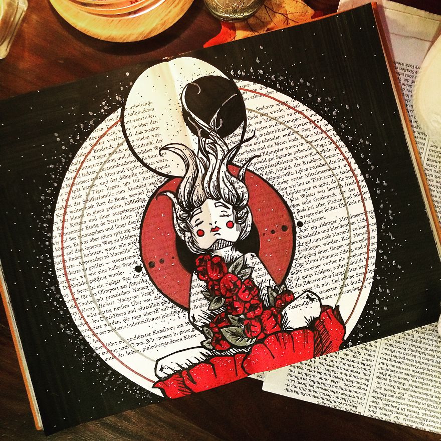 I Create Art On The Old Books I Find In Flea Markets (Part 3) I Create Art On The Old Books I Find In Flea Markets (Part 3)