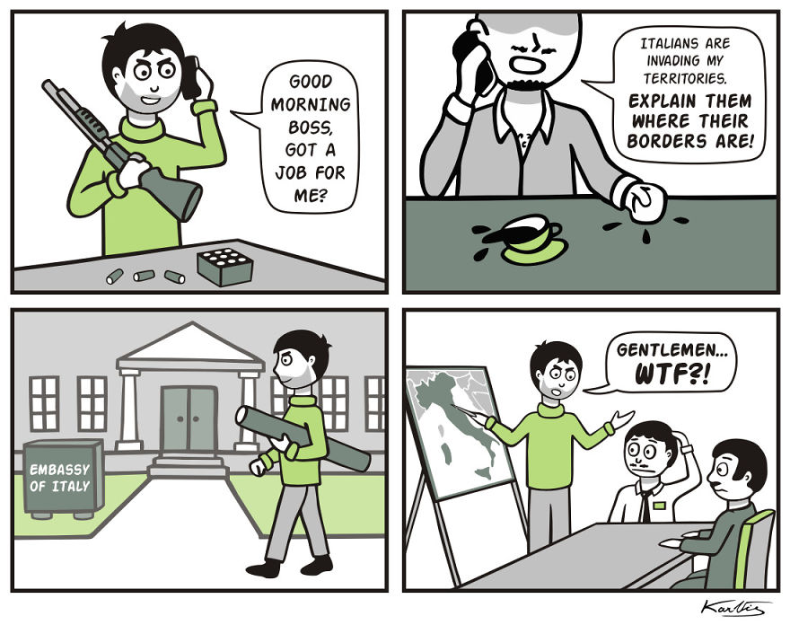 My 12 Comics About Jimmy The Literalist Mobster, Who Takes His Job Way Too Literally My 12 Comics About Jimmy The Literalist Mobster, Who Takes His Job Way Too Literally