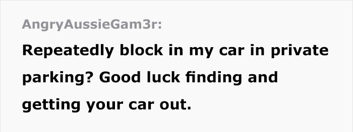 Stranger Kept Blocking This Guy&#8217;s Parking Space With His Car, So He Used His Mechanic Skills To Hide It