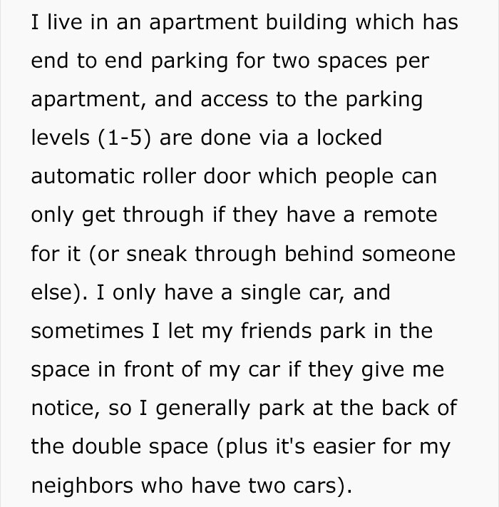 Stranger Kept Blocking This Guy&#8217;s Parking Space With His Car, So He Used His Mechanic Skills To Hide It