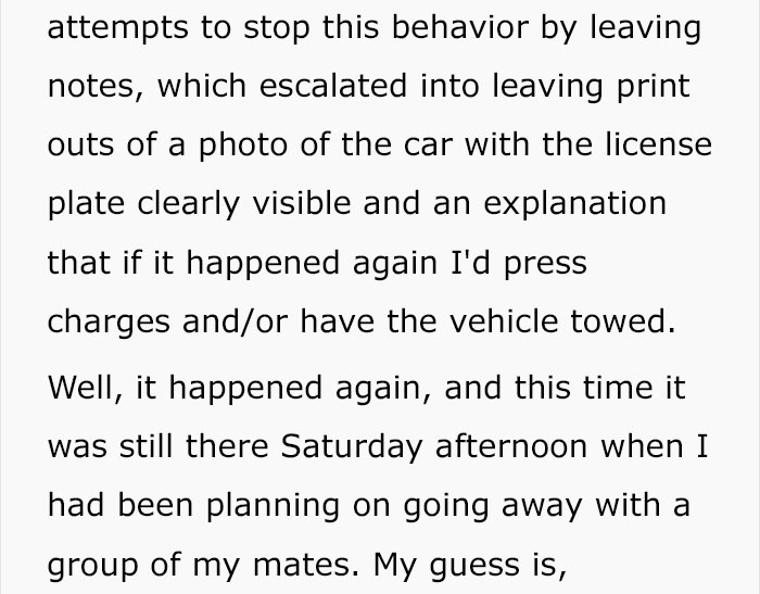 Stranger Kept Blocking This Guy&#8217;s Parking Space With His Car, So He Used His Mechanic Skills To Hide It