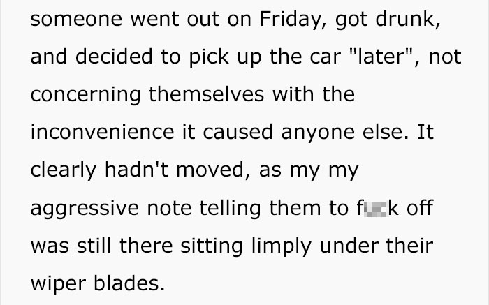 Stranger Kept Blocking This Guy&#8217;s Parking Space With His Car, So He Used His Mechanic Skills To Hide It