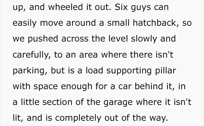 Stranger Kept Blocking This Guy&#8217;s Parking Space With His Car, So He Used His Mechanic Skills To Hide It